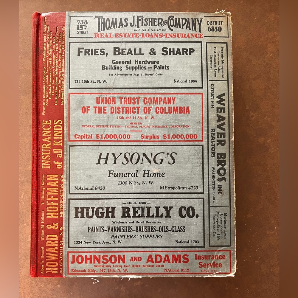 Vintage DC guide book from 1939.